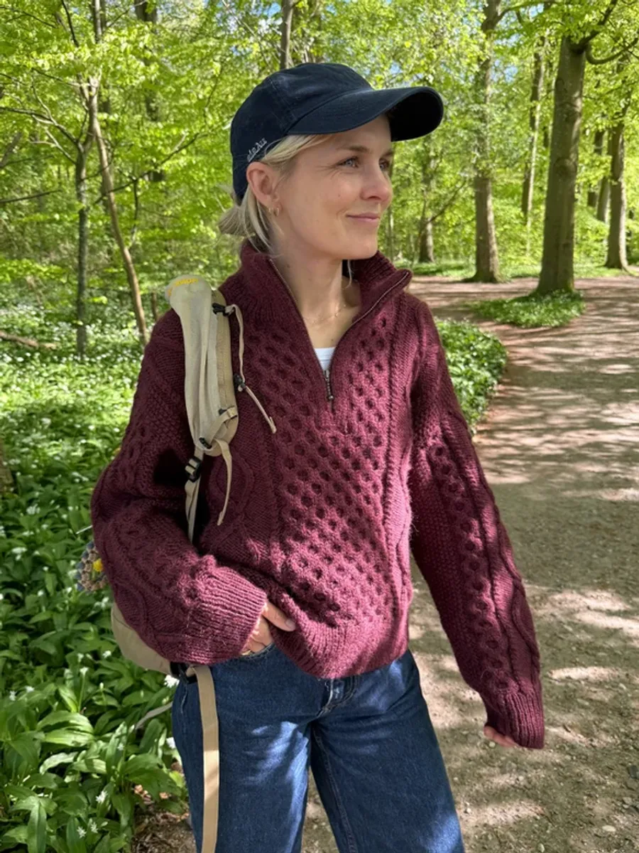 Enkeltoppskrift / PetiteKnit / PK-281  Dagmar zipper sweater