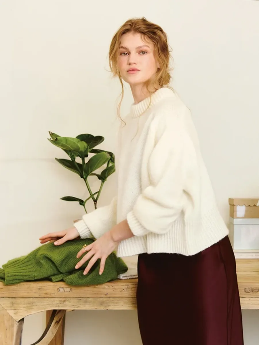 Enkeltoppskrift / 2502 DIY / Nr. 10  Wendy Sweater Chunky Editio